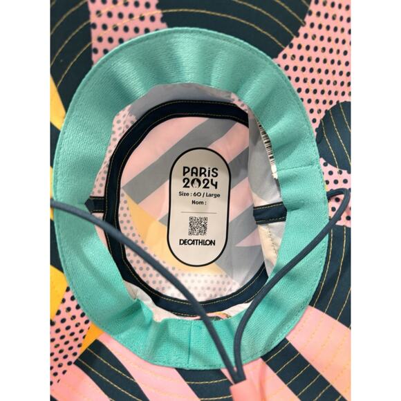 Paris 2024 Decathalon Olympics Games Volunteer Employee Bucket Sun Hat Large 60 - Picture 5 of 7